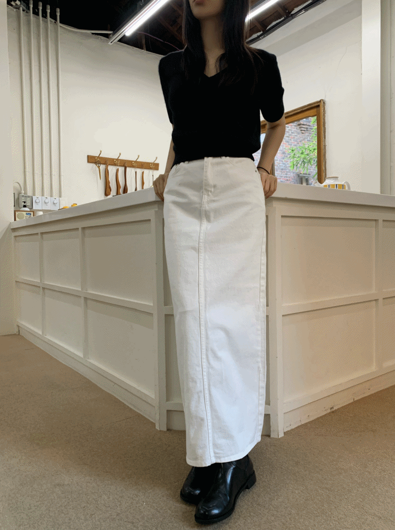 Vers Denim Skirt (2color) *MD PICK