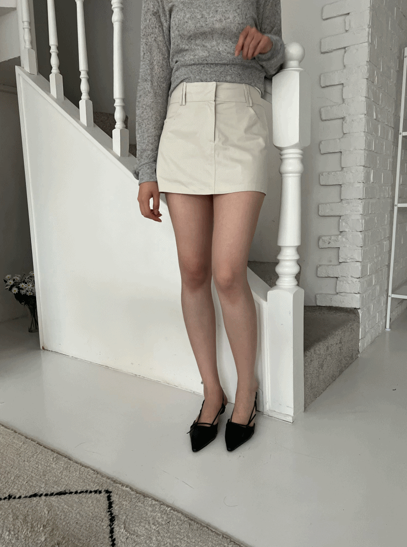 Cotton Mini Skirt (3color)
