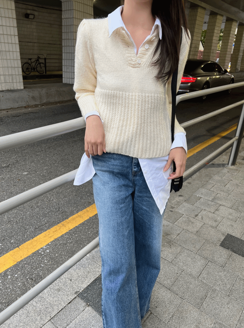 May Button Knit (3color) *MD PICK