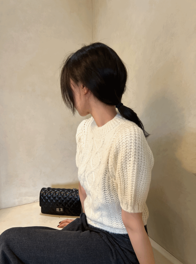 Cable Puff knit *MD PICK