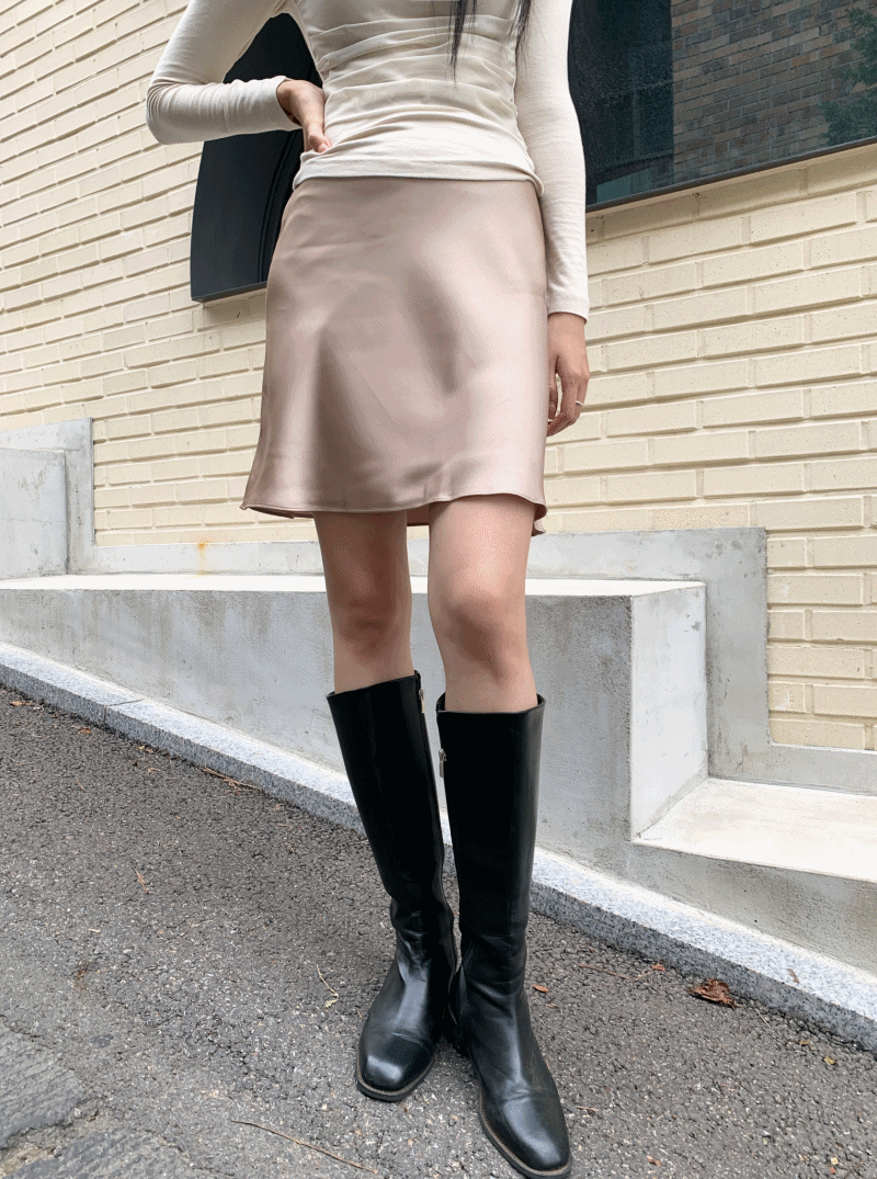 Pure Satin Skirt (5color)