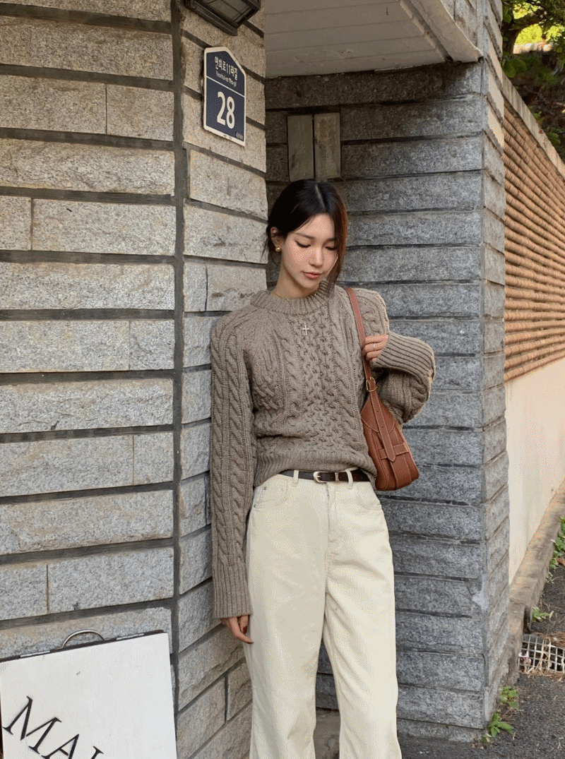 If Cable Wool Knit (2color)