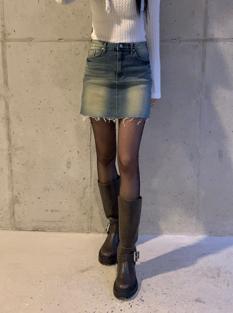 Duna Denim Skirt (2color)